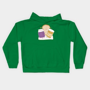 Peanutbutter, Jelly and Toast in Love Kids Hoodie